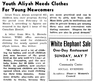 JWB April 1950 Youth Aliyah blurb
